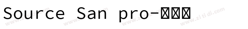 Source San pro字体转换 Source San pro字体转换